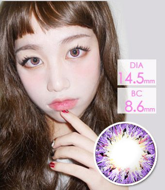 高発色☆キラキラ☆ 【遠視カラコン/ 2枚】 VILLEA Violet / 1317</br> 