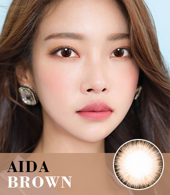 BEST <FONT COLOR="4697f2"> [ Lucky! ¥990]</FONT>【１年カラコン】アイダブラウン AIDA Brown / 1036</br>